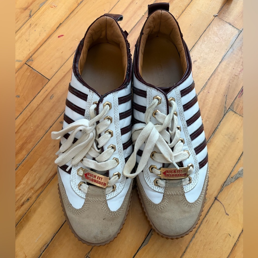 Dsquared2 authentic sneakers with stripes‎